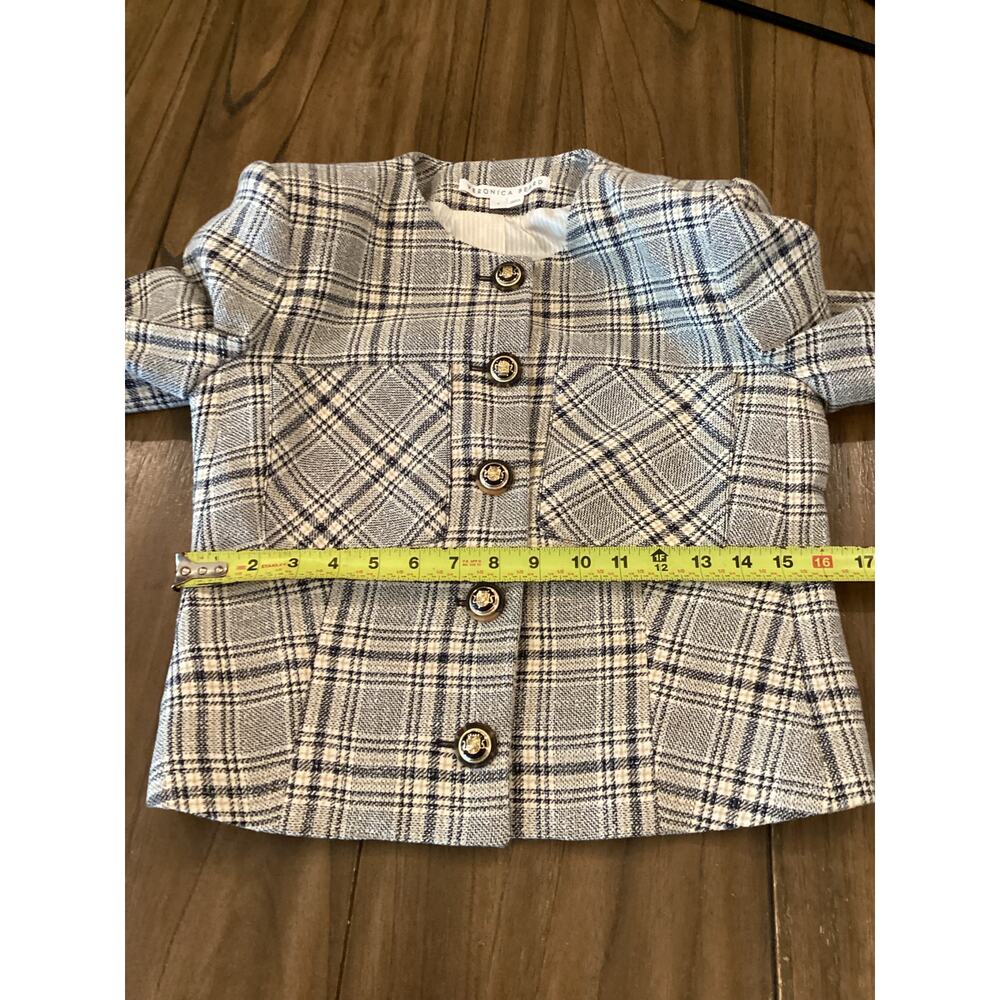 Veronica Beard Vohra Plaid Cropped Jacket Blazer Size 4 - Picture 7 of 11
